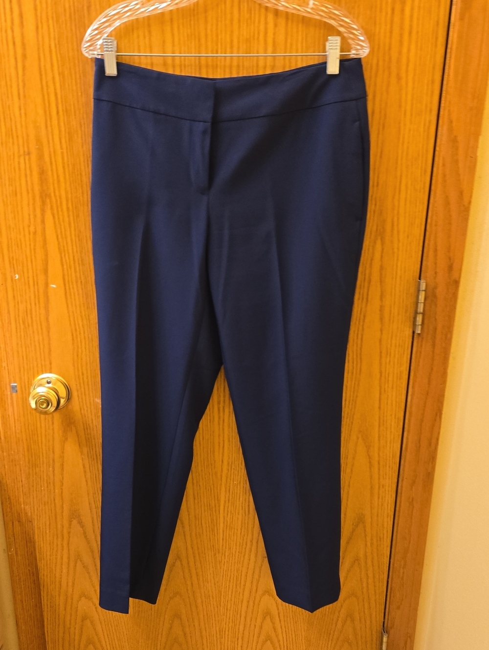 Le Suit Navy Single-Button Petite 8 Pantsuit - Picture 2 of 5